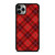 RED TARTAN CROSS PATTERN iPhone 11 Pro Max Case Cover