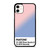 COLOR PANTONE ROSE QUARTZ AND SERENITY iPhone 11 Case Cover