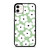 GREEN RETRO FLORAL PATTERN iPhone 11 Case Cover