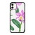PURPLE ORCHID FLOWER PAINTING iPhone 11 Case Cover
