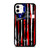 USA FLAG AMERICAN BASEBALL BLACK WHITE iPhone 11 Case Cover