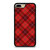RED TARTAN CROSS PATTERN iPhone 7 / 8 Plus Case Cover