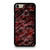 RED BLACK TIE DYE PATTERN iPhone 7 / 8 Case Cover
