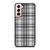 GREY CHECK FABRIC TEXTURES Samsung Galaxy S21 Case Cover