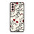 HAND DRAWING RED FLOWER PATTERN Samsung Galaxy S21 Case Cover