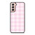 PINK PLAID PATTERN Samsung Galaxy S21 Case Cover