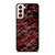 RED BLACK TIE DYE PATTERN Samsung Galaxy S21 Case Cover