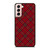 RED TARTAN CROSS PLAID Samsung Galaxy S21 Case Cover