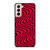 WAVY RED PATTERN Samsung Galaxy S21 Case Cover
