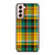 YELLOW GREEN TARTAN PATTERN Samsung Galaxy S21 Case Cover