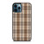 BROWN PLAID PATTERN iPhone 12 Pro Max Case Cover