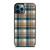 CHECK CLASSIC DARK PLAID FABRIC TEXTURES iPhone 12 Pro Max Case Cover