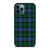 GREEN BLUE TARTAN PLAID PATTERN iPhone 12 Pro Max Case Cover