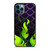 MALEFICENT GREEN FLAMES PATTERN iPhone 12 Pro Max Case Cover