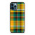 YELLOW GREEN TARTAN PATTERN iPhone 12 Pro Max Case Cover