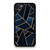 NAVY STONE CERAMIC ABSTRACT iPhone SE 2020 Case Cover