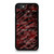 RED BLACK TIE DYE PATTERN iPhone SE 2020 Case Cover