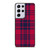 RED BLUE TARTAN PLAID PATTERN Samsung Galaxy S21 Ultra Case Cover