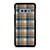 CHECK CLASSIC DARK PLAID FABRIC TEXTURES Samsung Galaxy S10e Case Cover