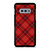 RED TARTAN CROSS PATTERN Samsung Galaxy S10e Case Cover