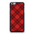 RED TARTAN CROSS PATTERN iPhone 6 / 6S Plus Case Cover