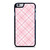 LIGHT PINK PLAID PATTERN iPhone 6 / 6S Case Cover