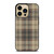BROWN TARTAN PLAID PATTERN iPhone 14 Pro Max Case Cover