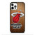 MIAMI HEAT WOODEN LOGO NBA iPhone 12 Pro Case Cover