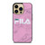 FILA SPORT PINK MARBLE LOGO iPhone 14 Pro Max Case Cover