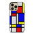 MONDRIAN COLORFUL LAYOUT iPhone 14 Pro Max Case Cover