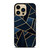 NAVY STONE CERAMIC ABSTRACT iPhone 14 Pro Max Case Cover