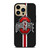 OHIO STATE STRIPE LOGO iPhone 14 Pro Max Case Cover