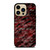 RED BLACK TIE DYE PATTERN iPhone 14 Pro Max Case Cover