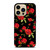 SEAMLESS RED ROSE PATTERN iPhone 14 Pro Max Case Cover