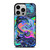 BLUE LIQUID CHROME iPhone 14 Pro Case Cover