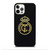 REAL MADRID CF LOGO BLACK iPhone 12 Pro Case Cover