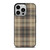 BROWN TARTAN PLAID PATTERN iPhone 14 Pro Case Cover