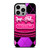 COACH NEW YORK PURPLE PINK LOGO iPhone 14 Pro Case Cover