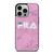 FILA SPORT PINK MARBLE LOGO iPhone 14 Pro Case Cover