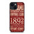 ALABAMA CRIMSON TIDE FOOTBALL CLUB 1892 iPhone 14 Plus Case Cover