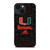 MIAMI HURRICANES UM ADIDAS iPhone 14 Plus Case Cover