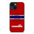 MONTREAL LES CANADIENS STRIPED LOGO iPhone 14 Plus Case Cover