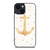 NAUTICAL ANCHOR POLKADOT iPhone 14 Plus Case Cover