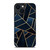 NAVY STONE CERAMIC ABSTRACT iPhone 14 Plus Case Cover