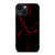 RED NEON LIGHTNING PATTERN iPhone 14 Plus Case Cover
