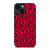 WAVY RED PATTERN iPhone 14 Plus Case Cover