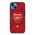 ARSENAL FC ADIDAS JERSEY iPhone 14 Case Cover