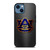 AUBURN TIGERS FOOTBALL LOGO METAL iPhone 14 Case Cover
