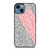 BINARY CODE HALF HEART PATTERN iPhone 14 Case Cover