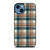 CHECK CLASSIC DARK PLAID FABRIC TEXTURES iPhone 14 Case Cover
